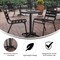 Flash Furniture Mellie 23.5'' Black Round Metal Indoor-Outdoor Table with Base TLH-052-1-BK-GG - alternate 3